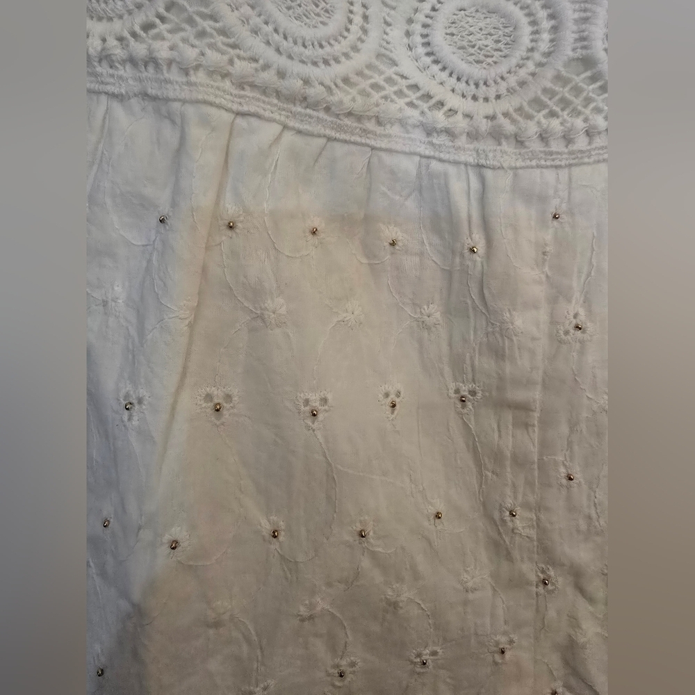 White Lace Romper By Chloe And Oliver NWT - Picture 4 of 5